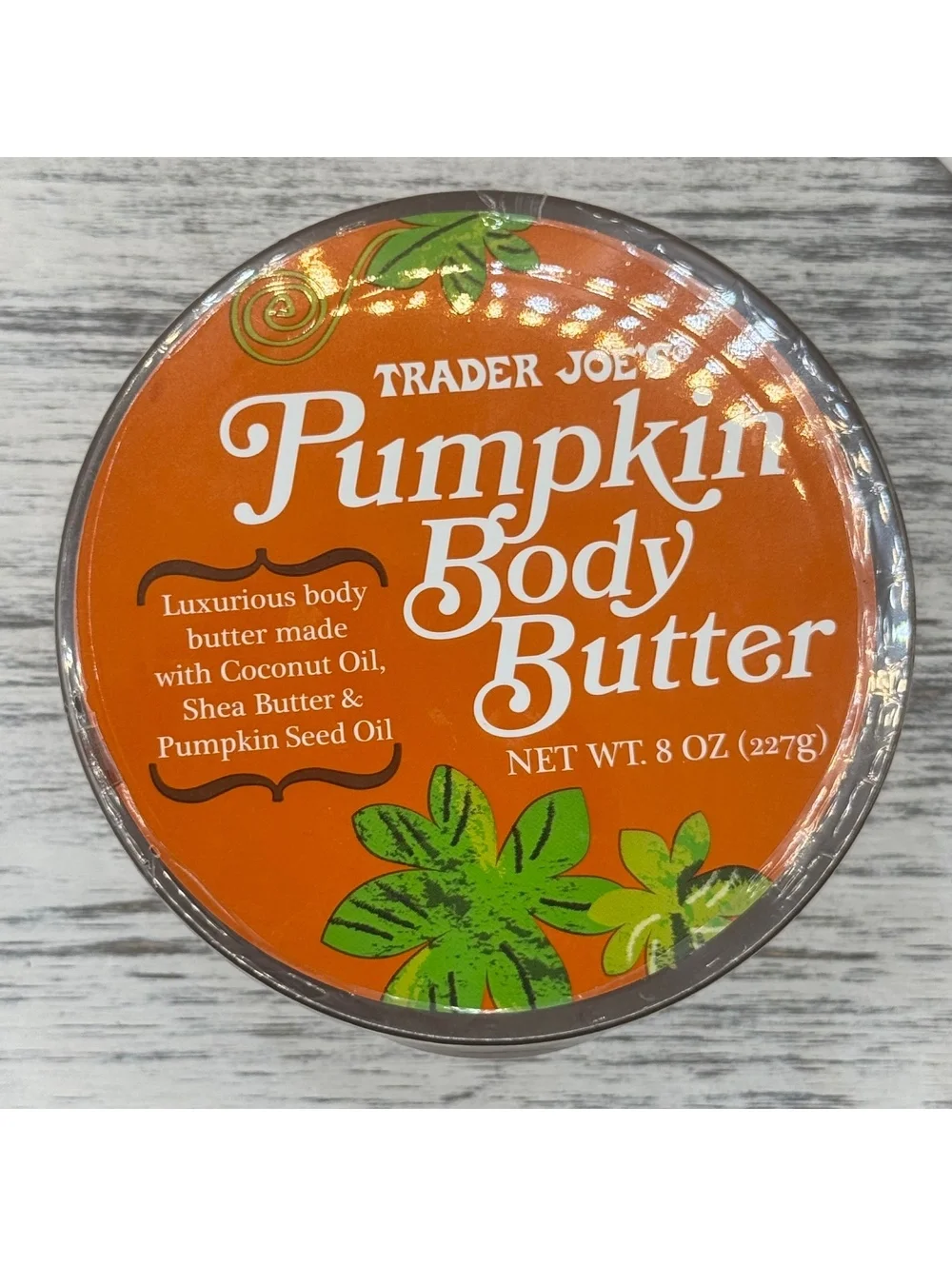 Trader Joe's Pumpkin Body Butter 8 oz/227g SEALED Brand New